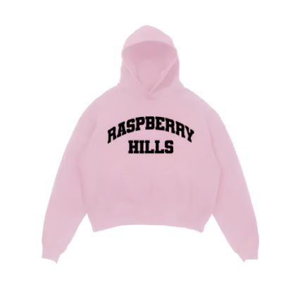 Raspberry Hills pink- hoodie