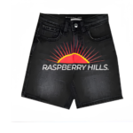 Raspberry Hills Black Jeans Short