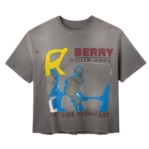 17 front Raspberry Hills Broadcast Tee Raspberry Hills Broadcast Tee
