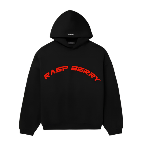 Raspberry Hills Black and Red Logo