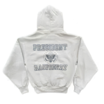 President Raspberry Hoodie – White