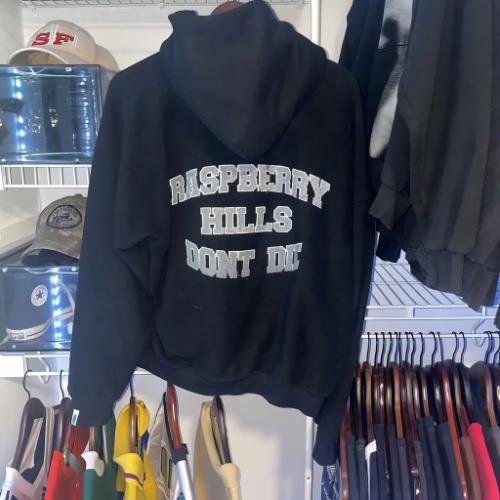 21 FRONT Men s Black And Grey Hoodie Men’s Black And Grey Hoodie