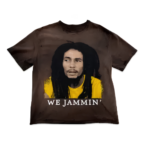 GV Gallery Raspberry Hills Bob Marley We Jammin Tee Washed Brown
