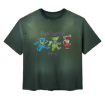 Gold+Vintage Raspberry Hills Grateful Berry Green Tee
