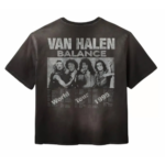 Gold+Vintage Gallery Raspberry Hills Balance Van Halen Black Tee