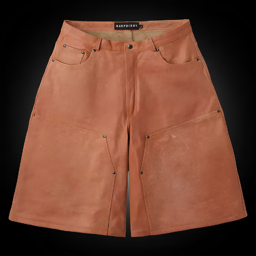 6 RASPBERRY HILLS MOJAVE LEATHER SHORTS RASPBERRY HILLS MOJAVE LEATHER SHORTS