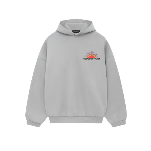 Raspberry Hills silver grey hoodie